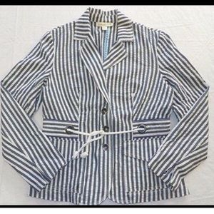 Coldwater Creek seersucker blazer